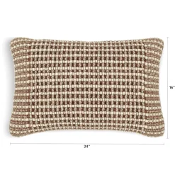 Ren Small Pillow - Brown Weave