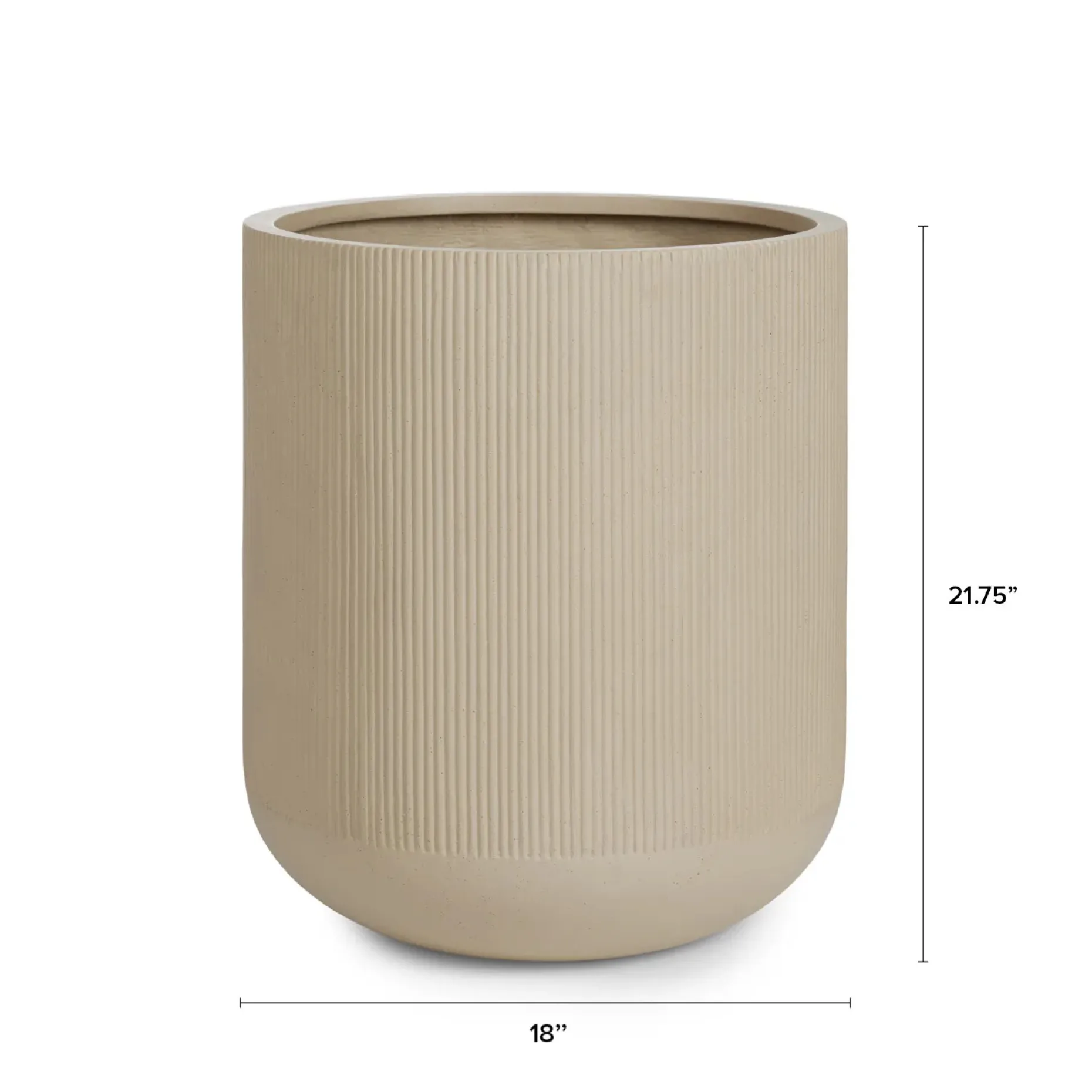 Reya Large Indoor/Outdoor Planter - Limestone Cream