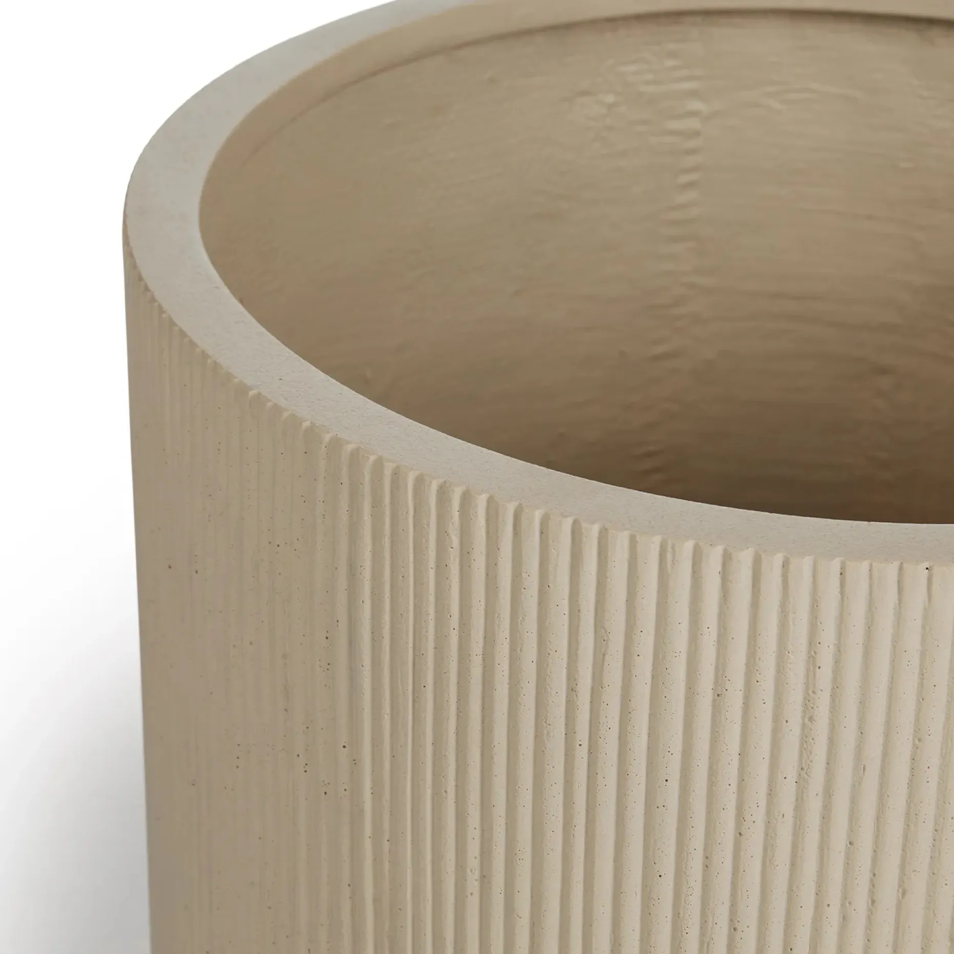 Reya Large Indoor/Outdoor Planter - Limestone Cream