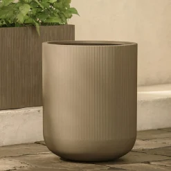 Reya Large Indoor/Outdoor Planter - Concrete Gray