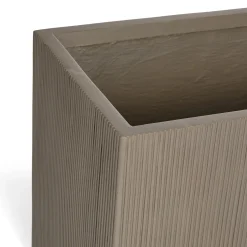 Reya Rectangular Indoor/Outdoor Planter - Concrete Gray