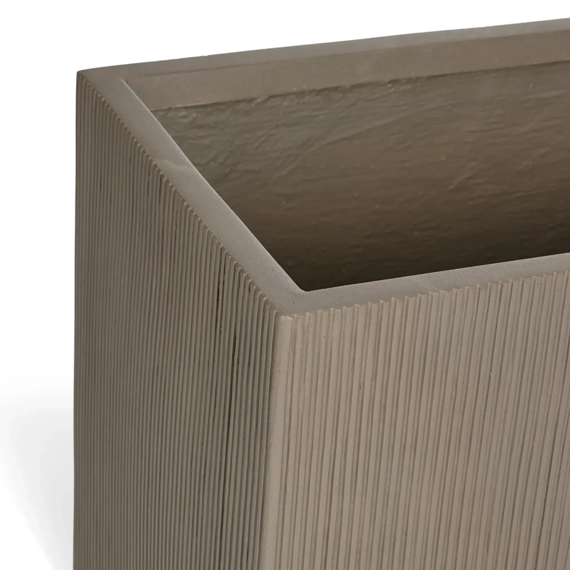 Reya Rectangular Indoor/Outdoor Planter - Concrete Gray