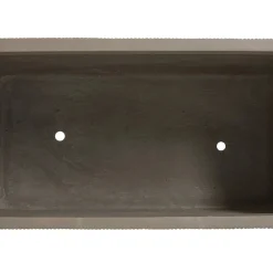 Reya Rectangular Indoor/Outdoor Planter - Concrete Gray