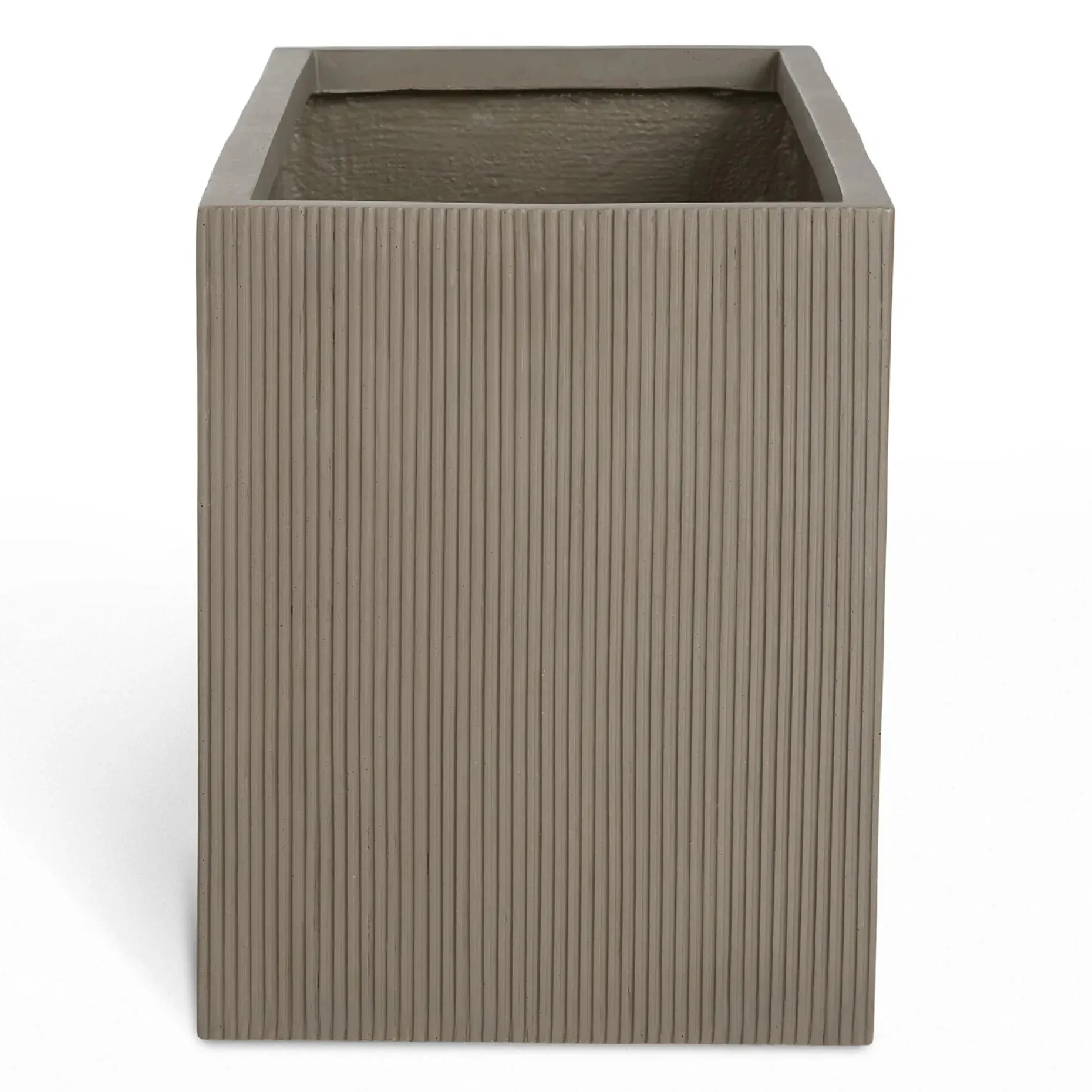 Reya Rectangular Indoor/Outdoor Planter - Concrete Gray