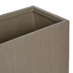 Reya Rectangular Indoor/Outdoor Planter - Concrete Gray