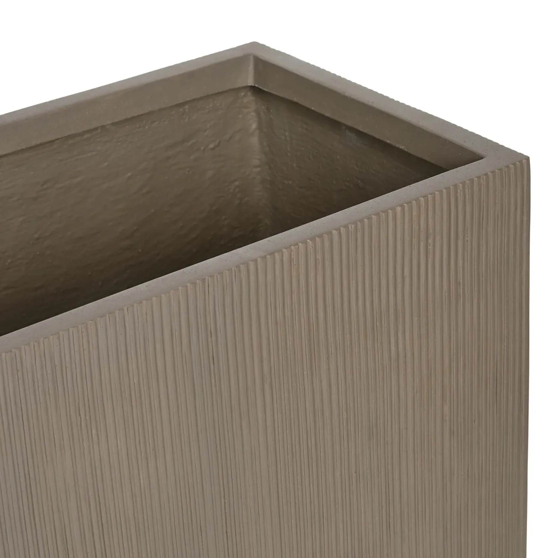 Reya Rectangular Indoor/Outdoor Planter - Concrete Gray