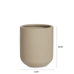 Reya Small Indoor/Outdoor Planter - Limestone Cream