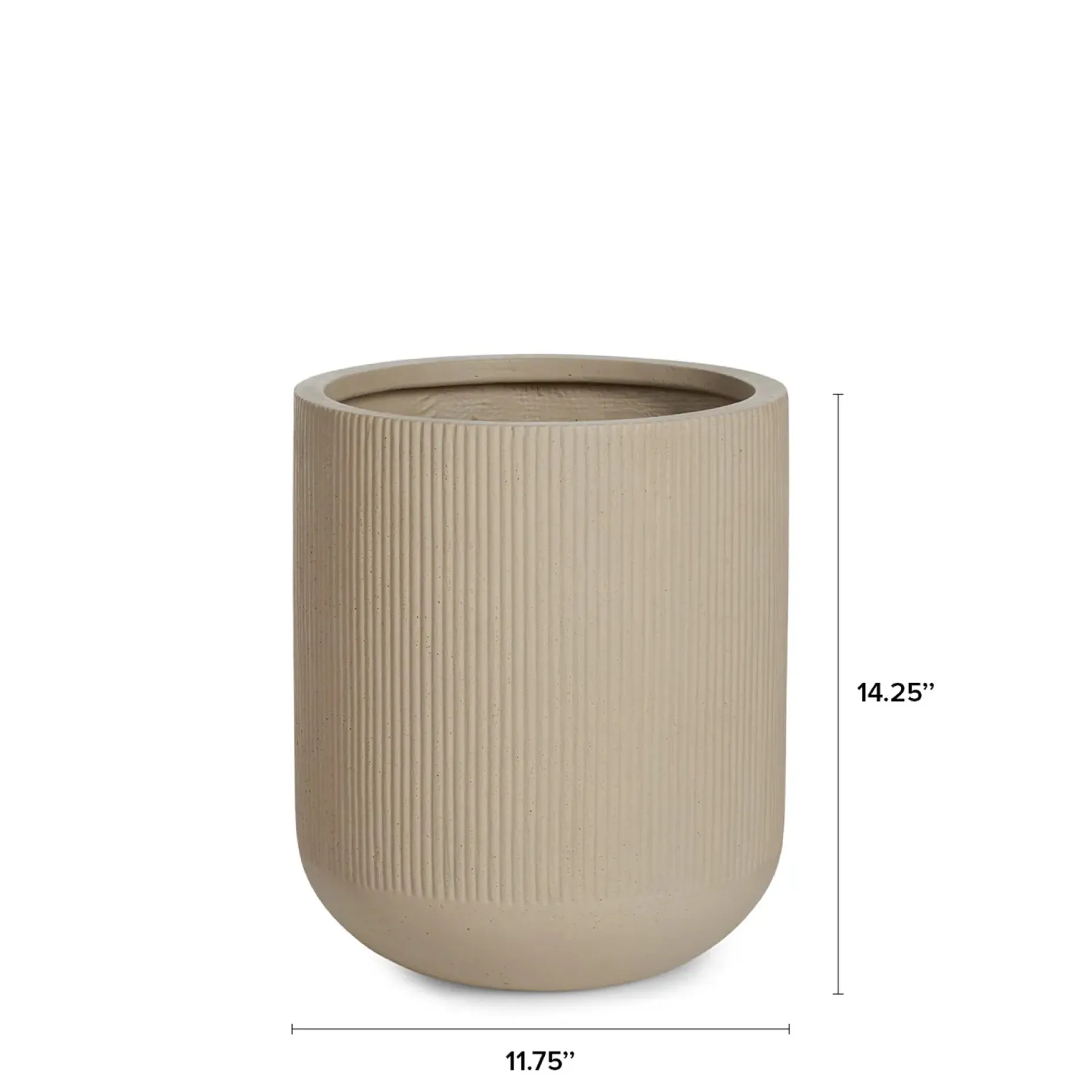 Reya Small Indoor/Outdoor Planter - Limestone Cream