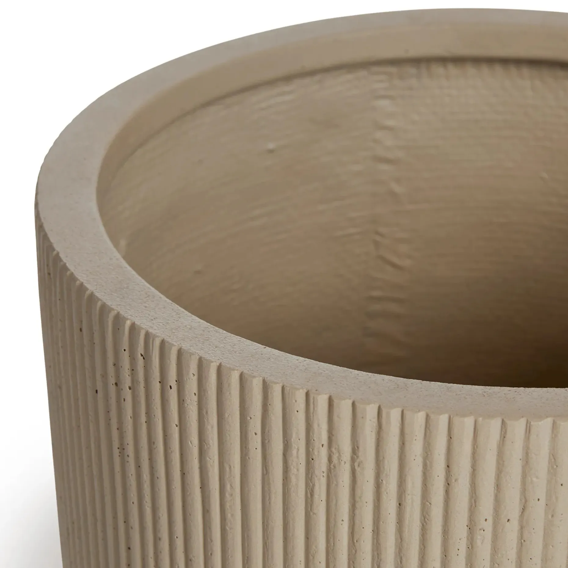 Reya Small Indoor/Outdoor Planter - Limestone Cream