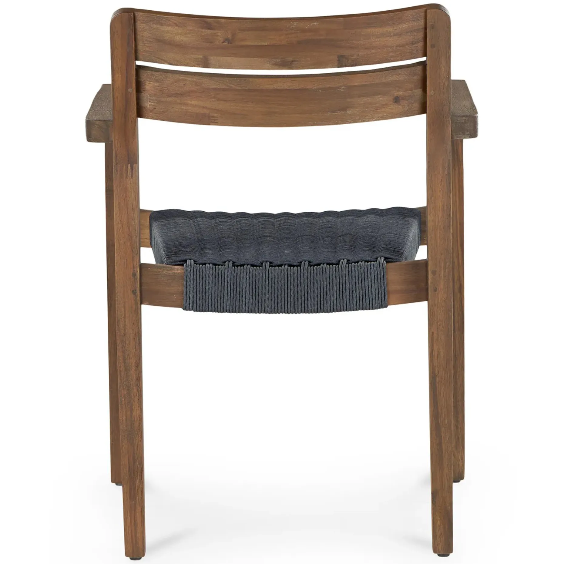 Reyes Outdoor Stackable Dining Armchair - Classic Brown