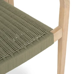 Reyes Outdoor Stackable Dining Armchair - Sun-Bleached Gray
