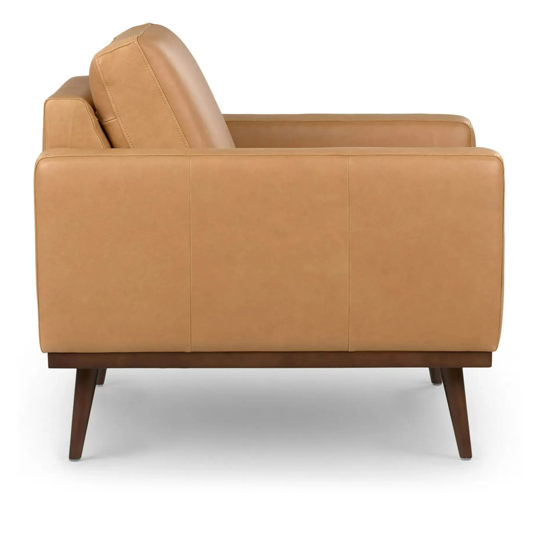 Rhett 38.5" Leather Lounge Chair - Charme Tan