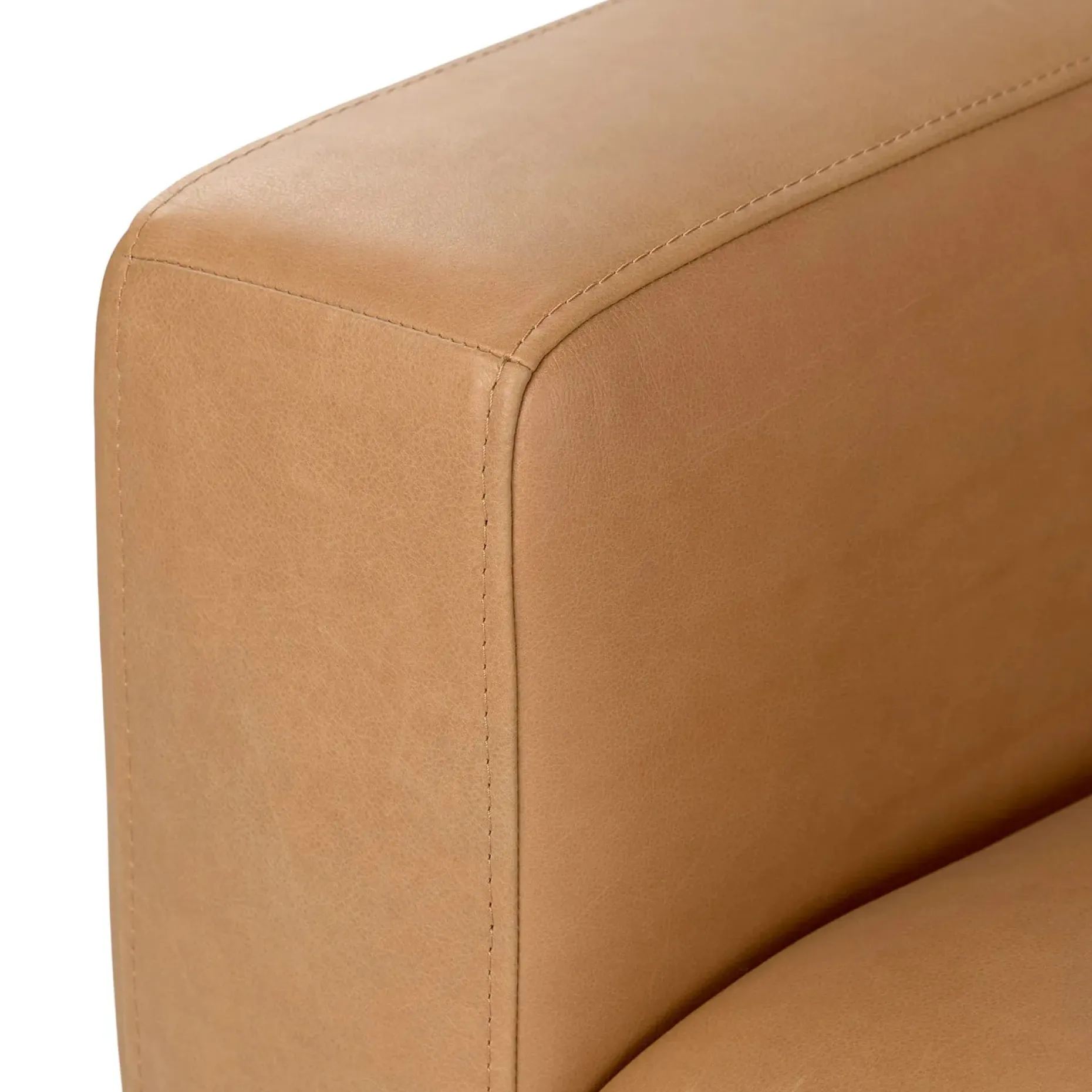 Rhett 38.5" Leather Lounge Chair - Charme Tan
