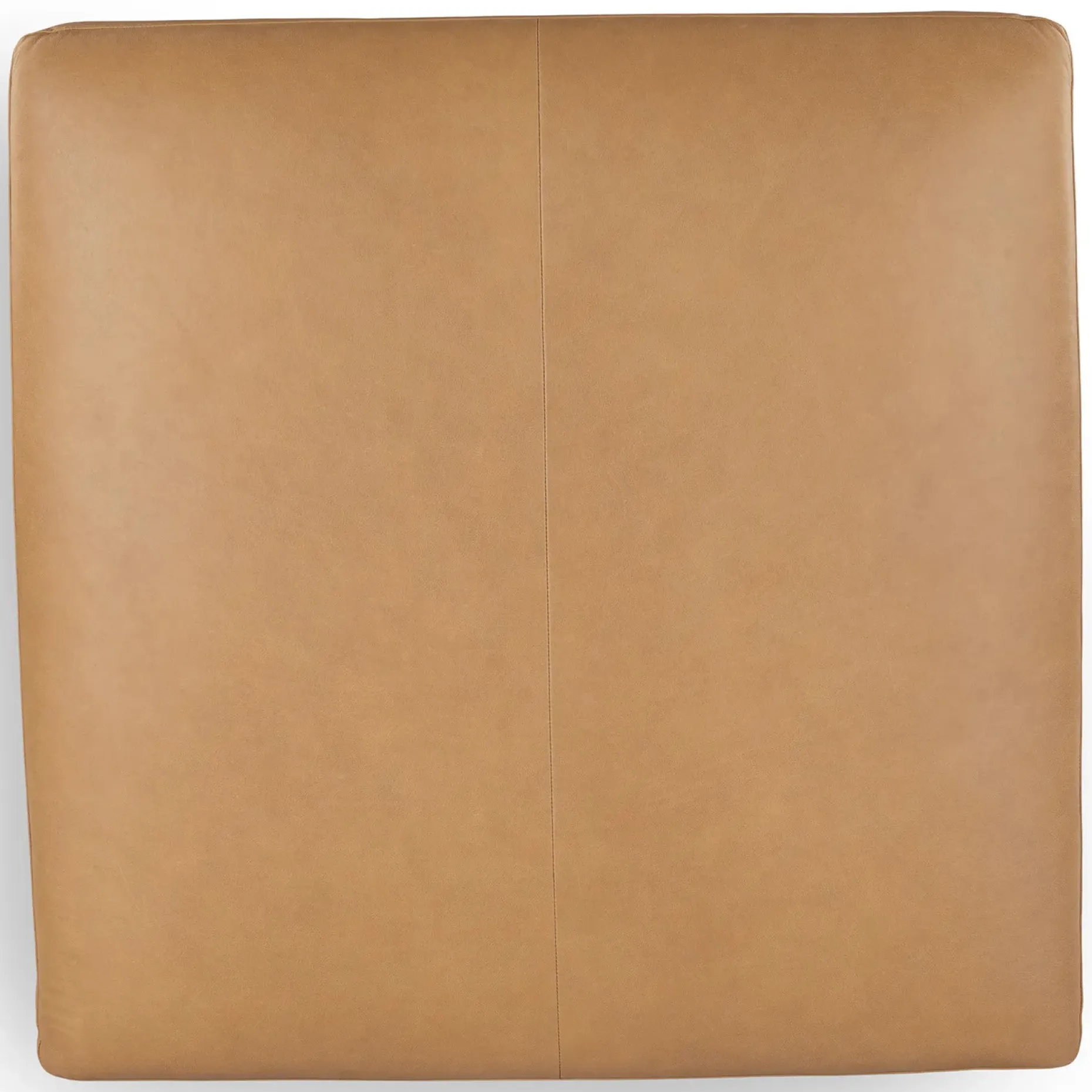 Rhett 38.5" Leather Ottoman - Charme Tan