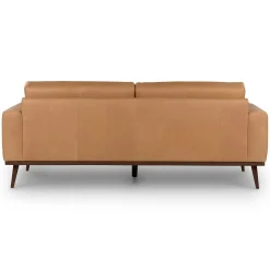 Rhett 84" Leather Sofa - Charme Tan