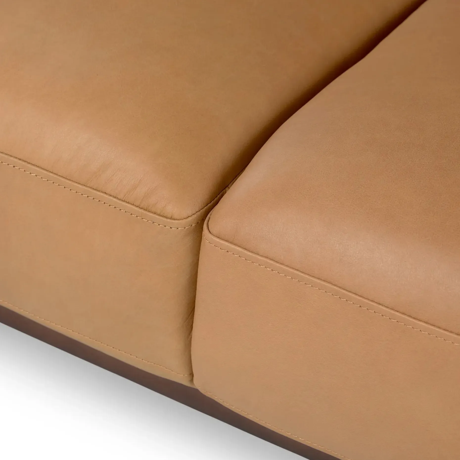 Rhett 84" Leather Sofa - Charme Tan
