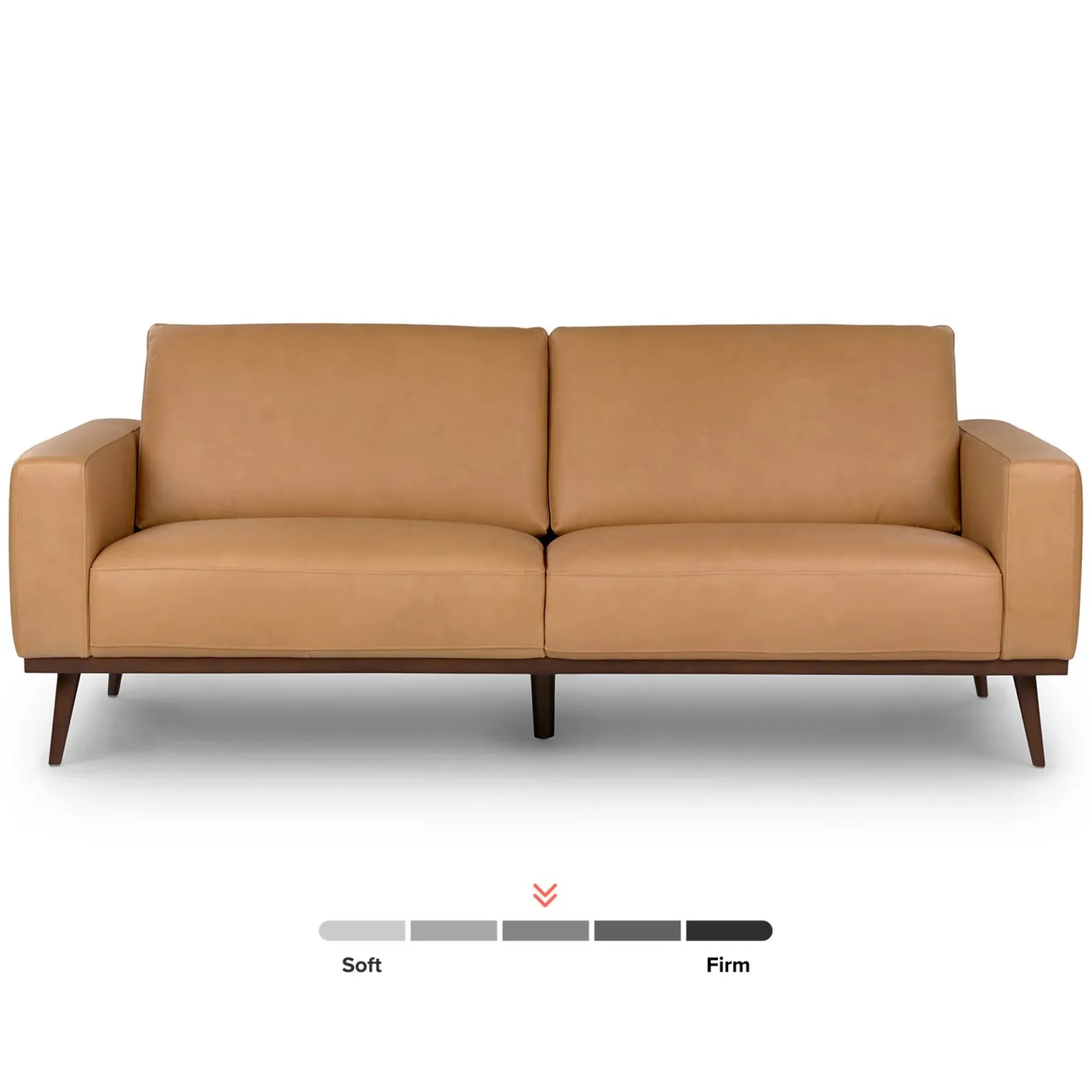 Rhett 84" Leather Sofa - Charme Tan