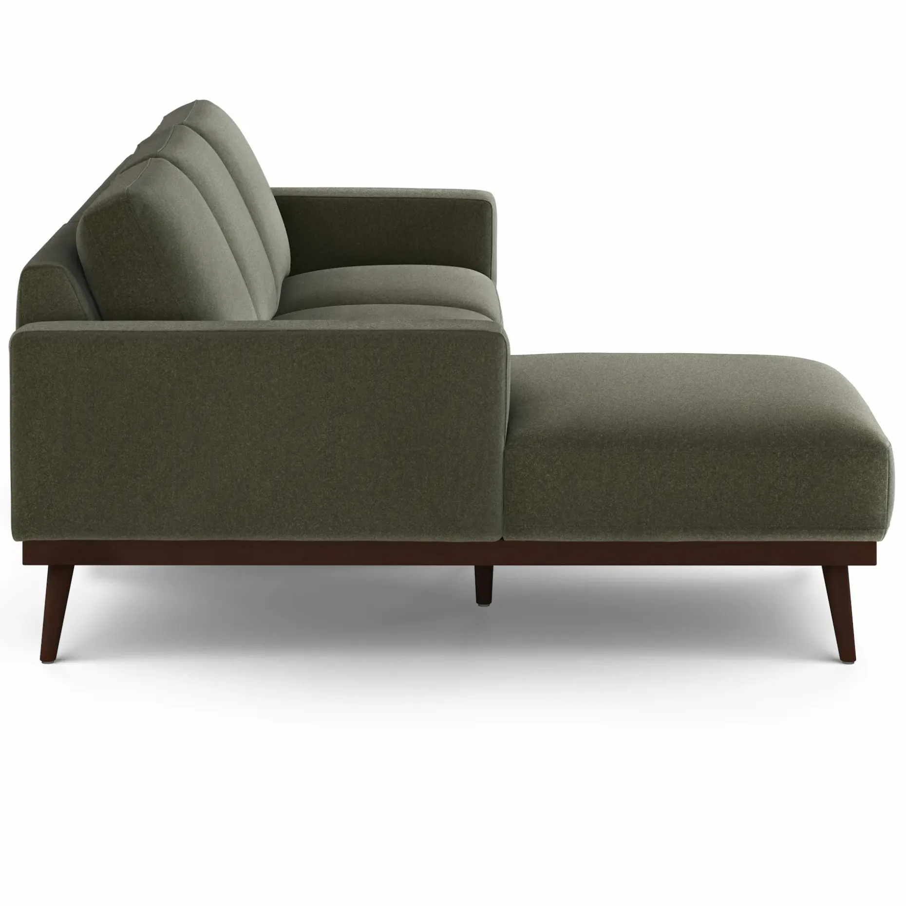 Rhett 93" Left Chaise Sectional - Felted Green
