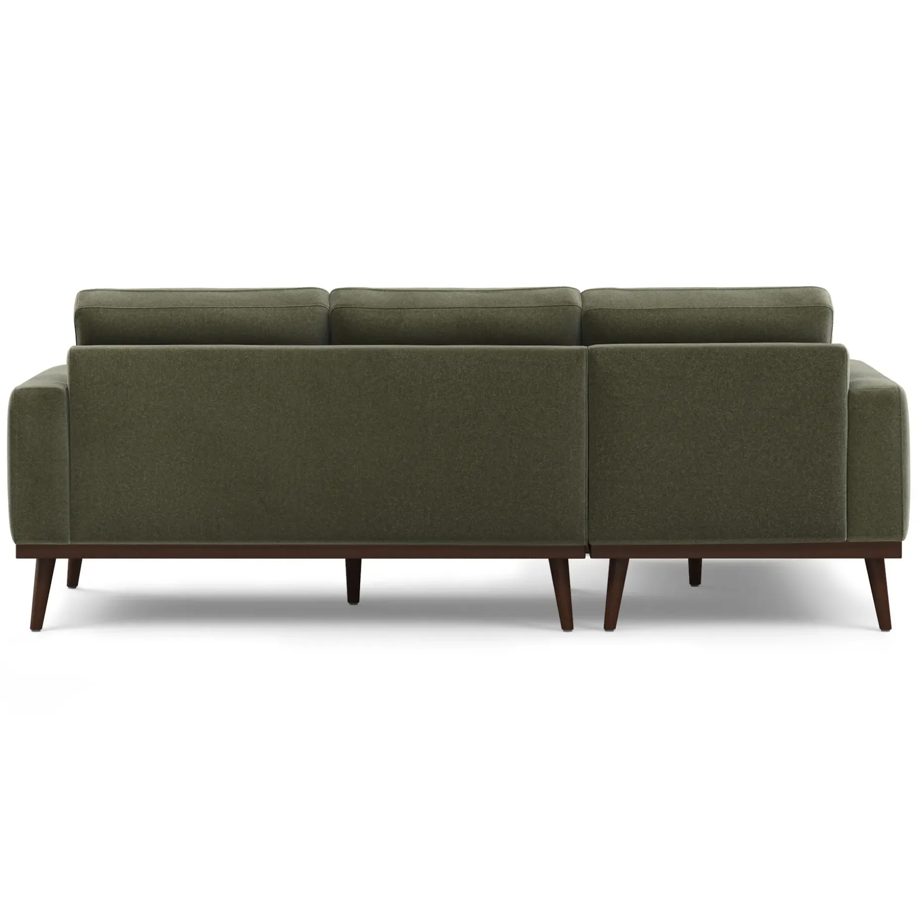 Rhett 93" Left Chaise Sectional - Felted Green