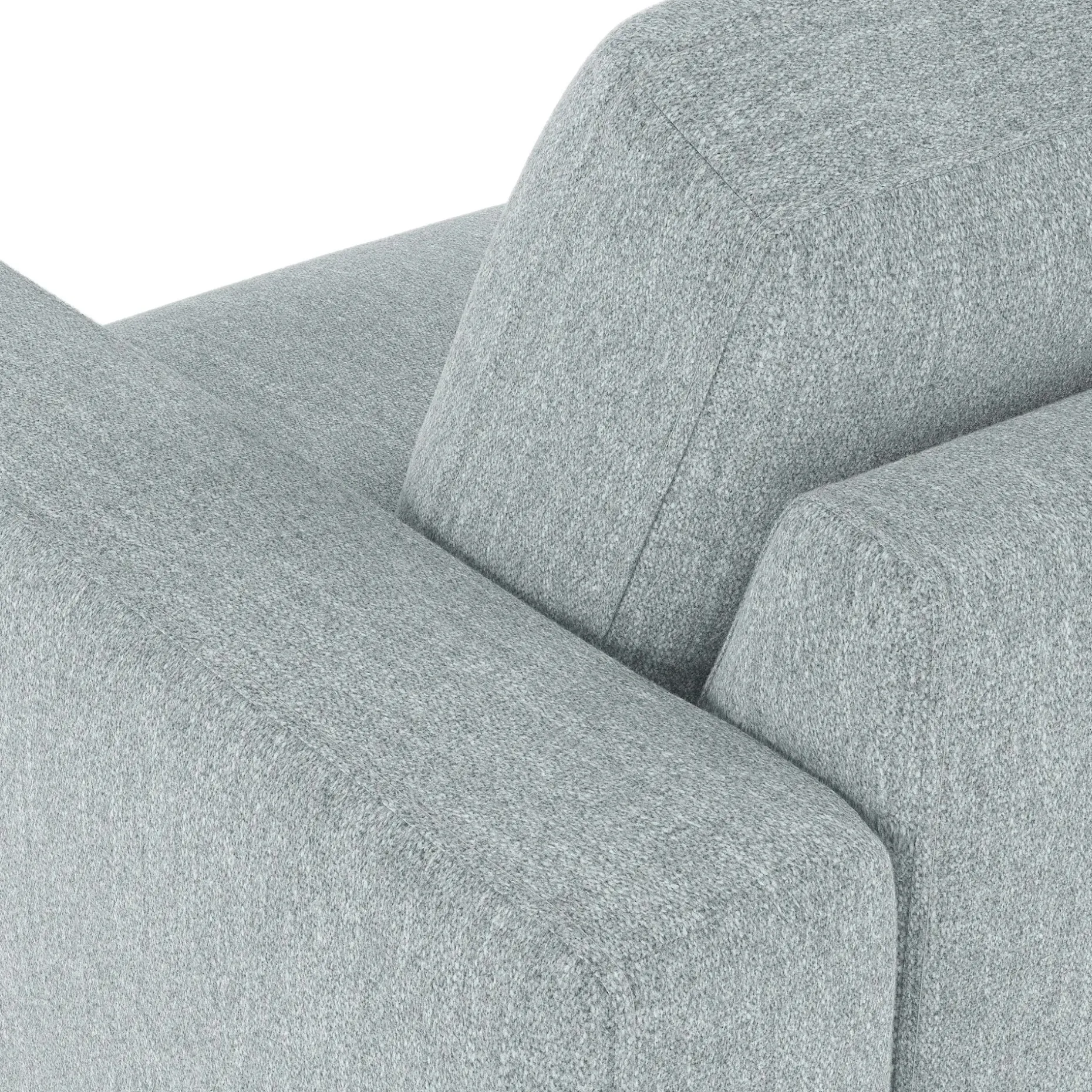 Rhett 93" Left Chaise Sectional - Harbor Gray
