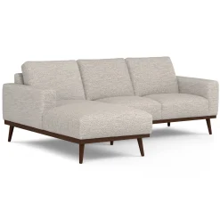 Rhett 93" Left Chaise Sectional - Pepper Ivory