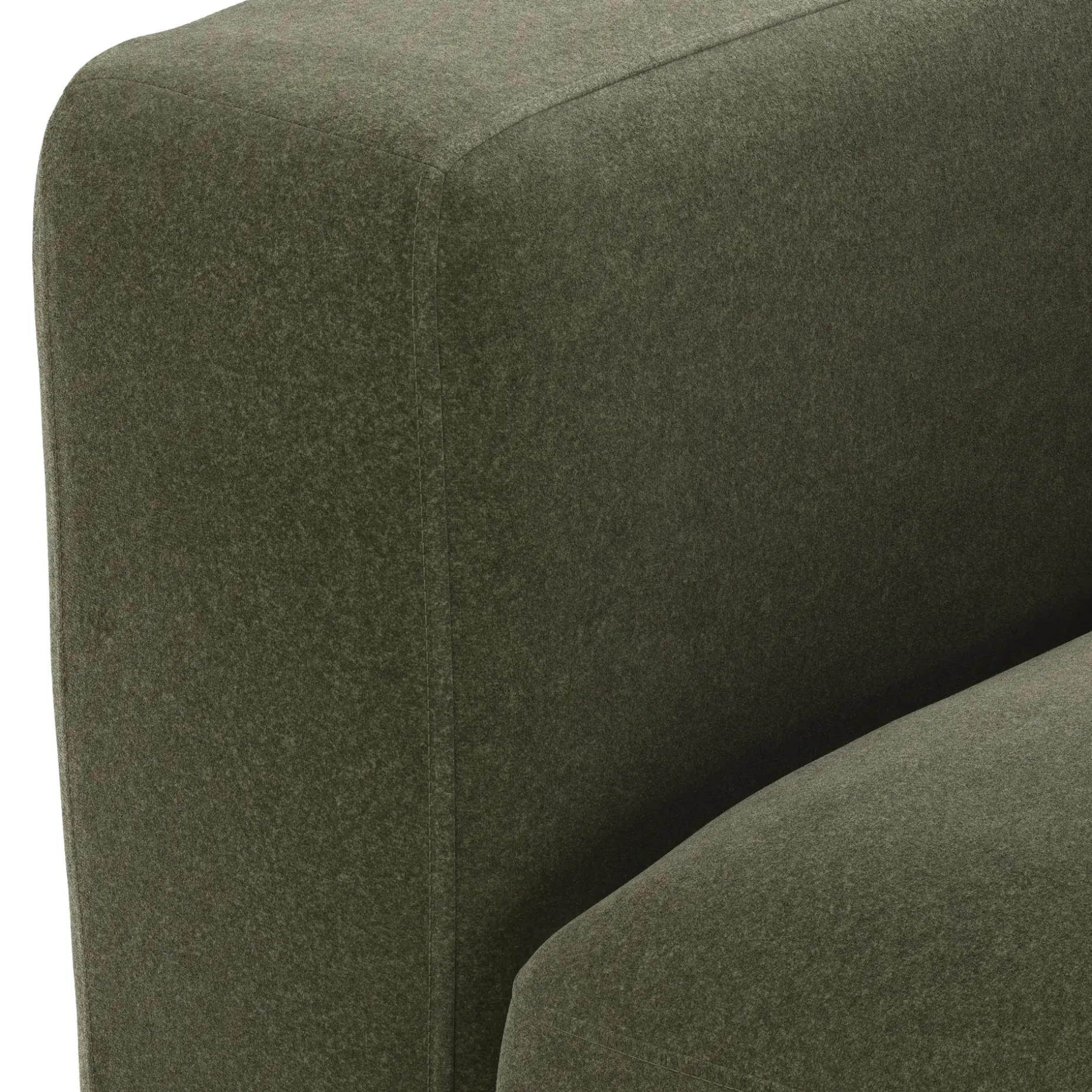 Rhett 38.5" Lounge Chair - Felted Green