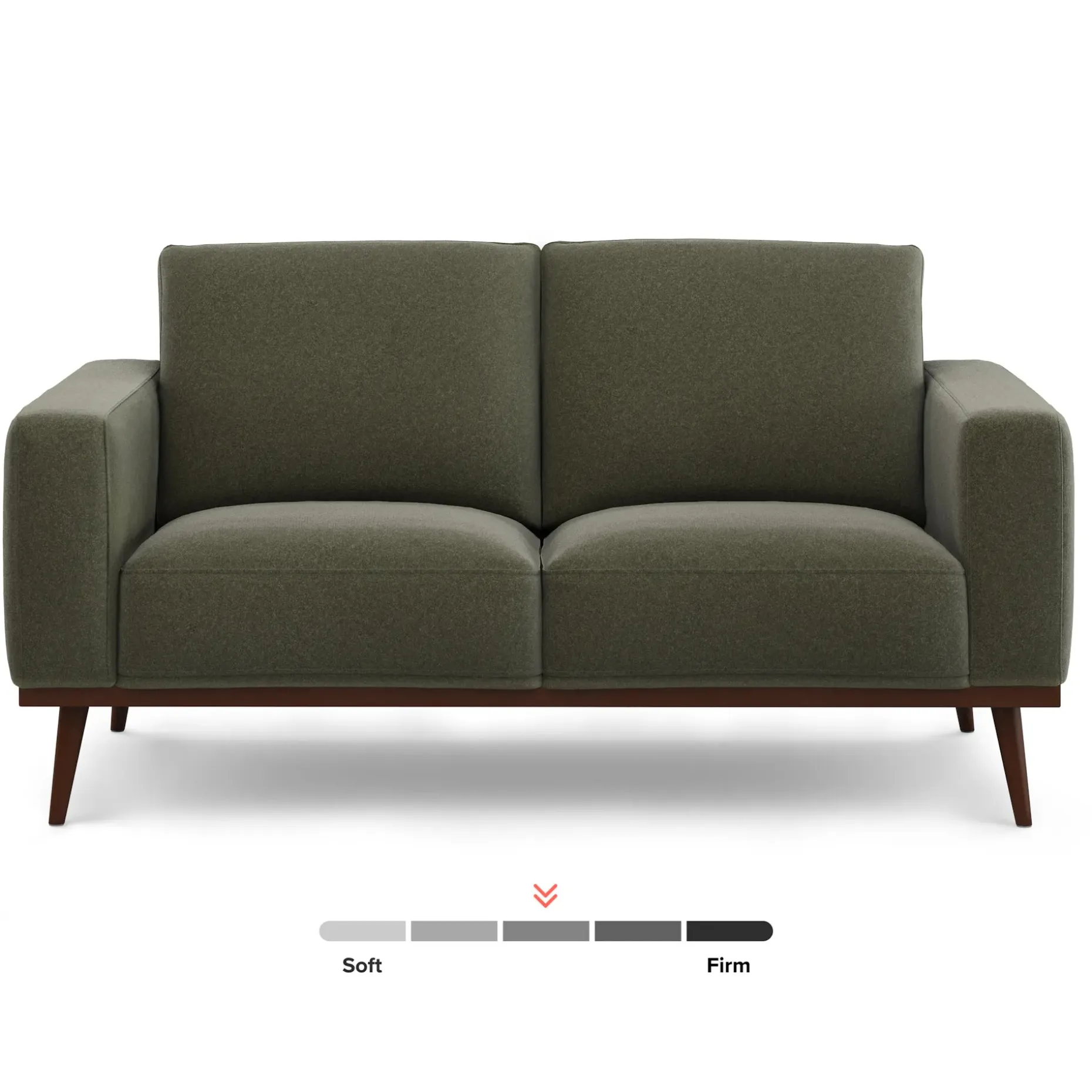 Rhett 63.5" Loveseat - Felted Green