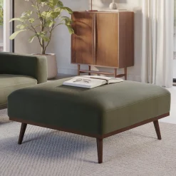 Rhett 38.5" Ottoman - Felted Green