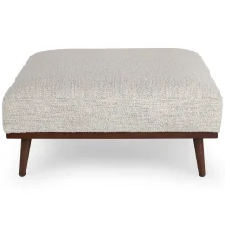 Rhett 38.5" Ottoman - Pepper Ivory