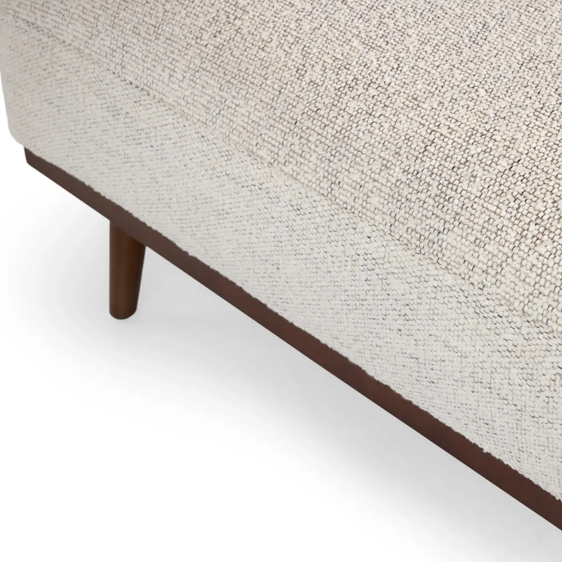 Rhett 38.5" Ottoman - Pepper Ivory
