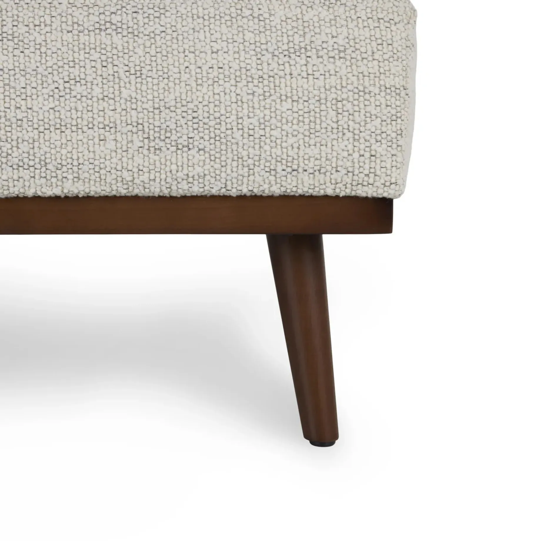 Rhett 38.5" Ottoman - Pepper Ivory