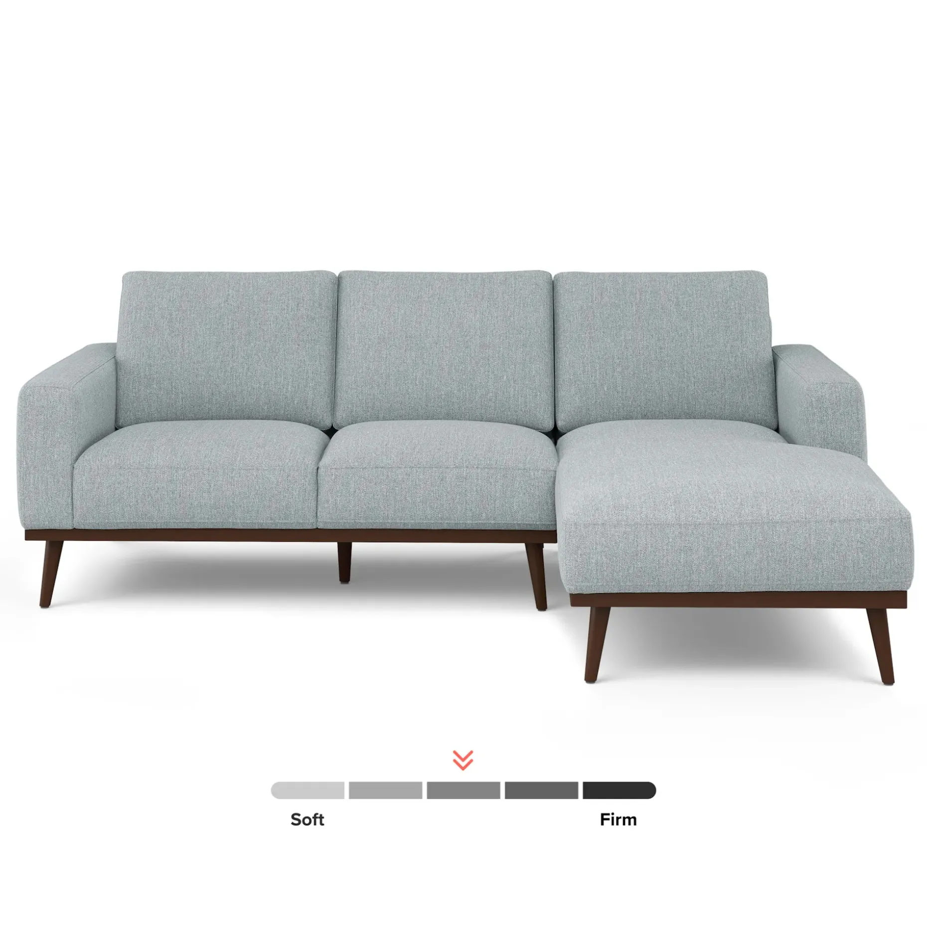 Rhett 93" Right Chaise Sectional - Harbor Gray