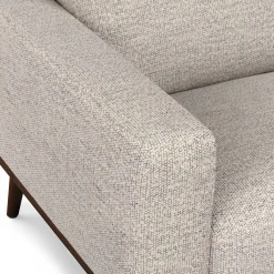 Rhett 93" Right Chaise Sectional - Pepper Ivory