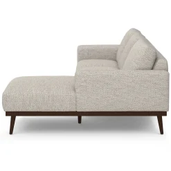 Rhett 93" Right Chaise Sectional - Pepper Ivory