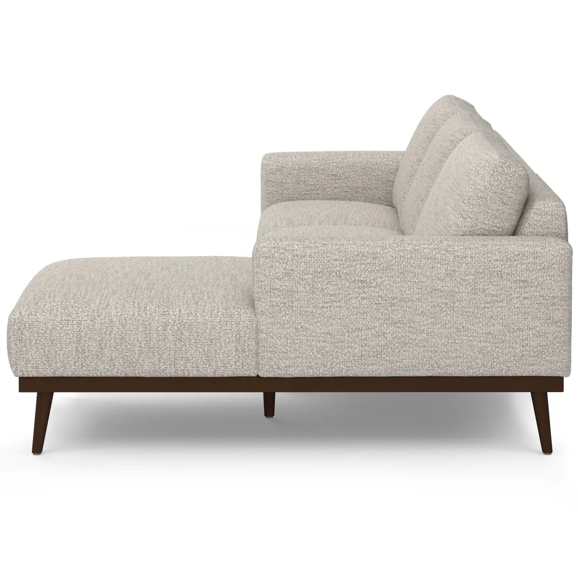 Rhett 93" Right Chaise Sectional - Pepper Ivory