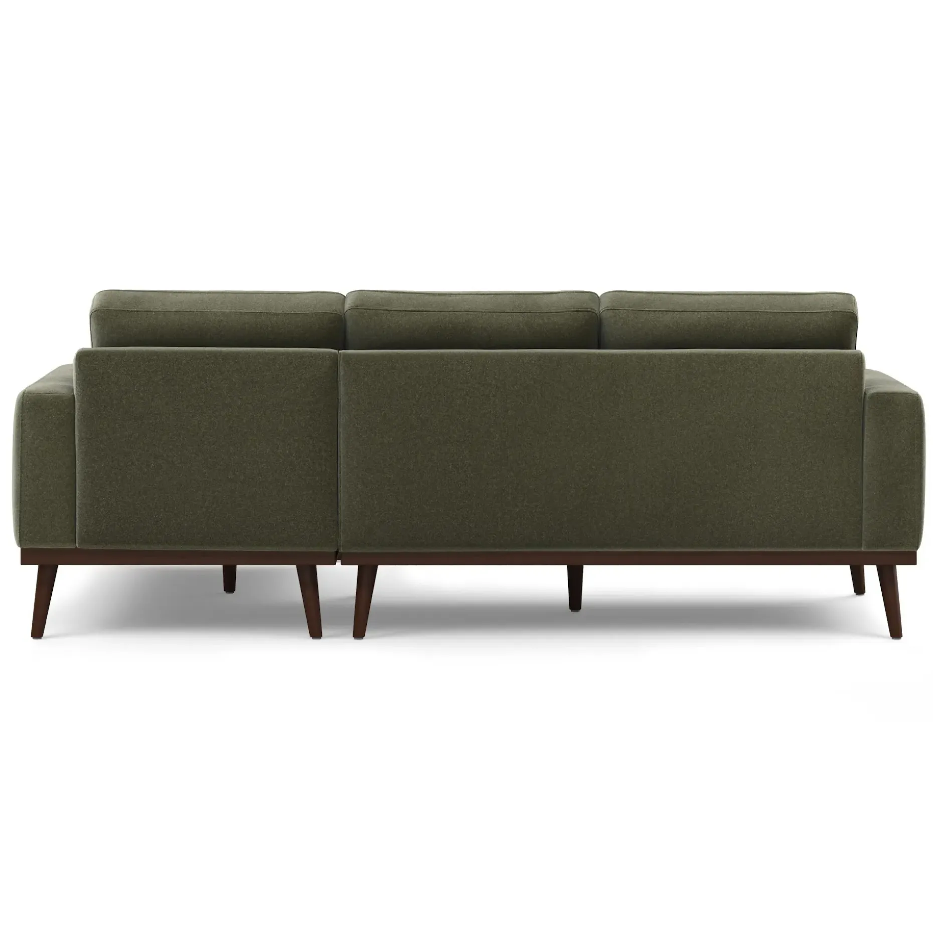 Rhett 93" Right Chaise Sectional - Felted Green