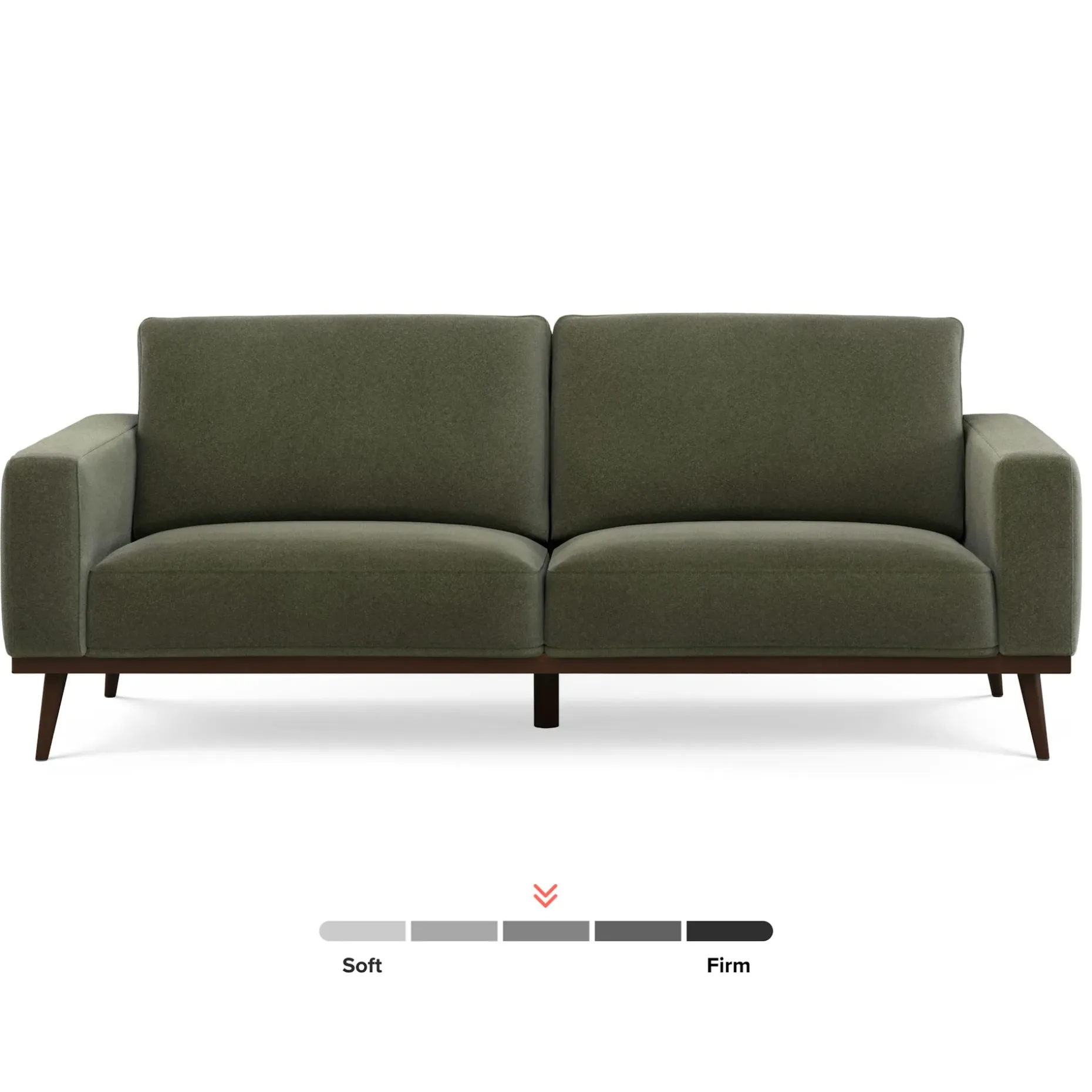 Rhett 84" Sofa - Felted Green