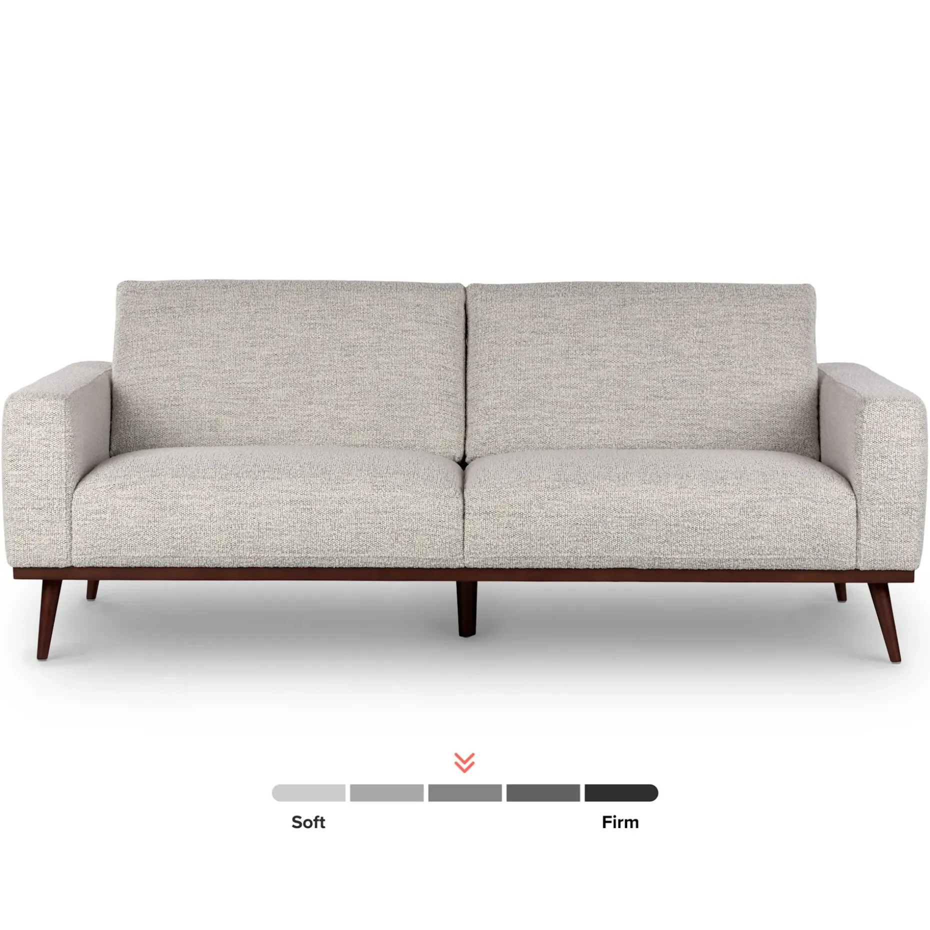 Rhett 84" Sofa - Pepper Ivory