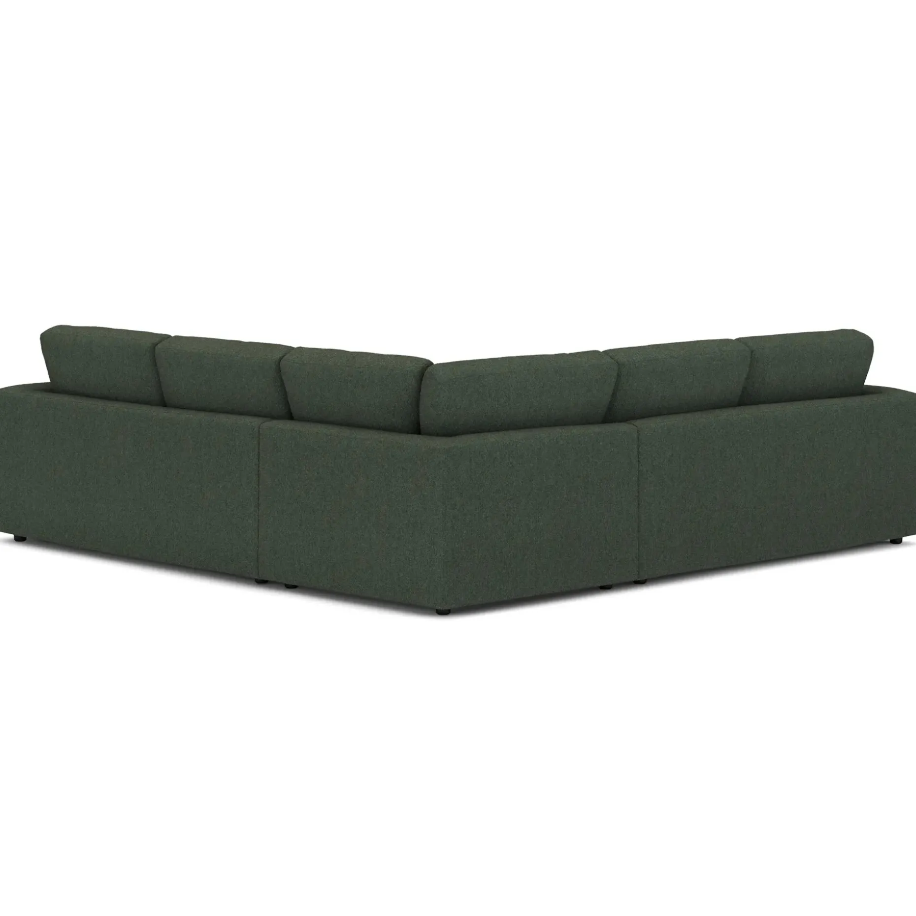 Riley 104" Corner Sectional - Green Wool Bouclé