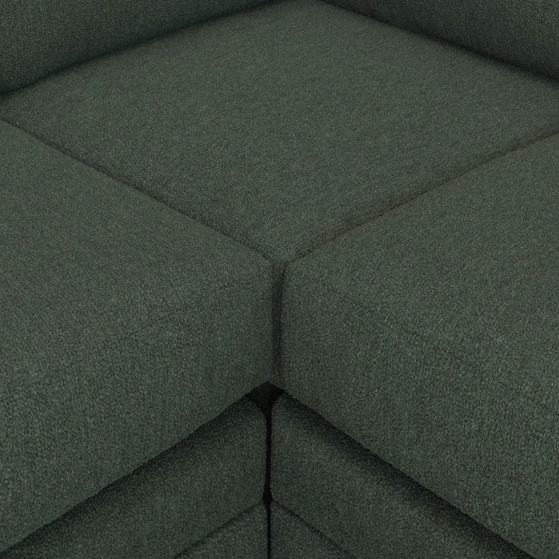 Riley 104" Corner Sectional - Green Wool Bouclé