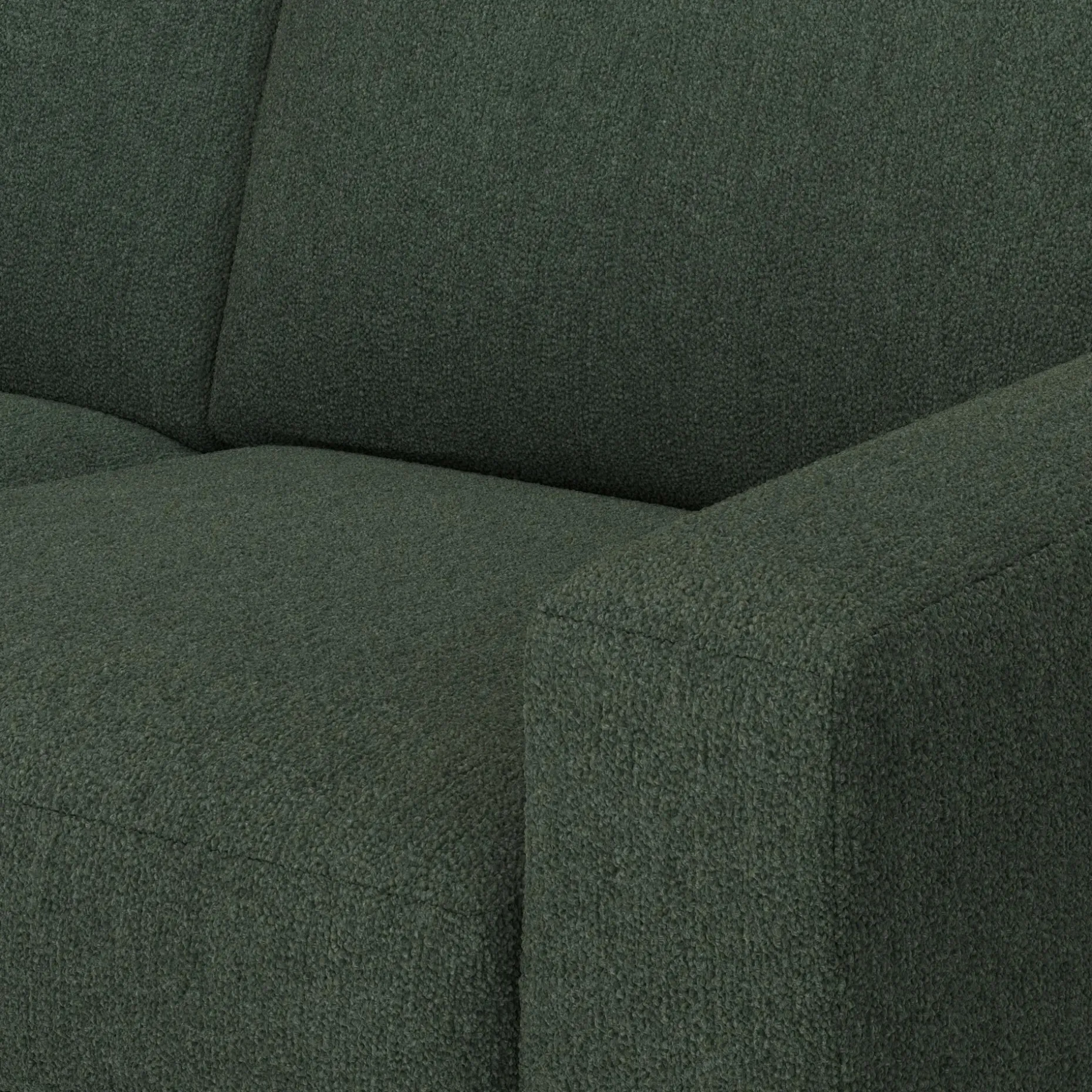 Riley 104" Corner Sectional - Green Wool Bouclé