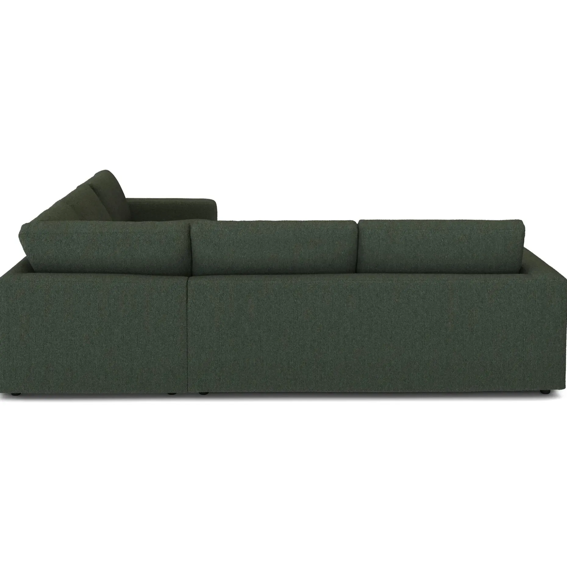 Riley 114" Corner Sectional - Green Wool Bouclé
