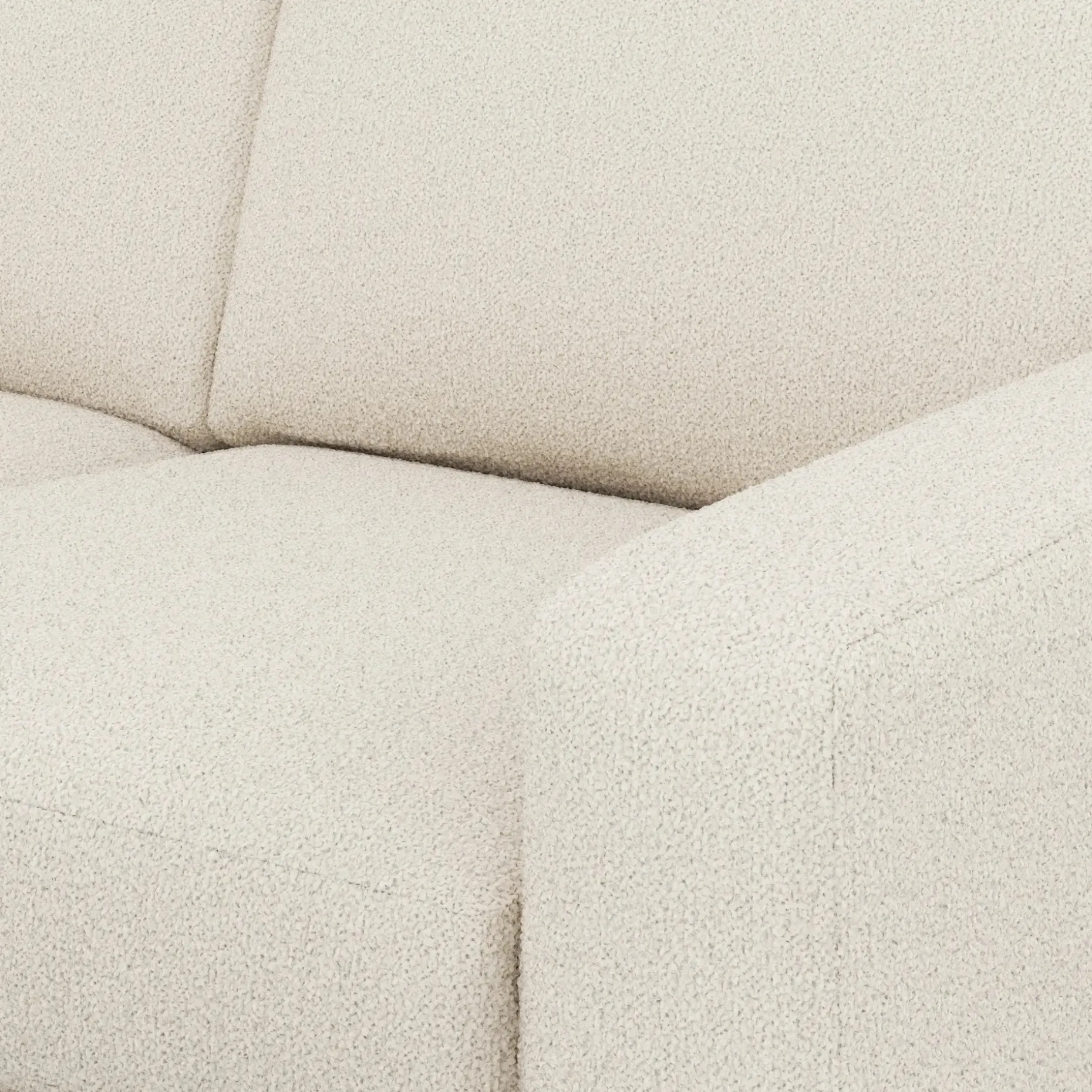 Riley 104" Corner Sectional - Ivory Wool Bouclé