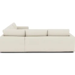 Riley 114" Corner Sectional - Ivory Wool Bouclé