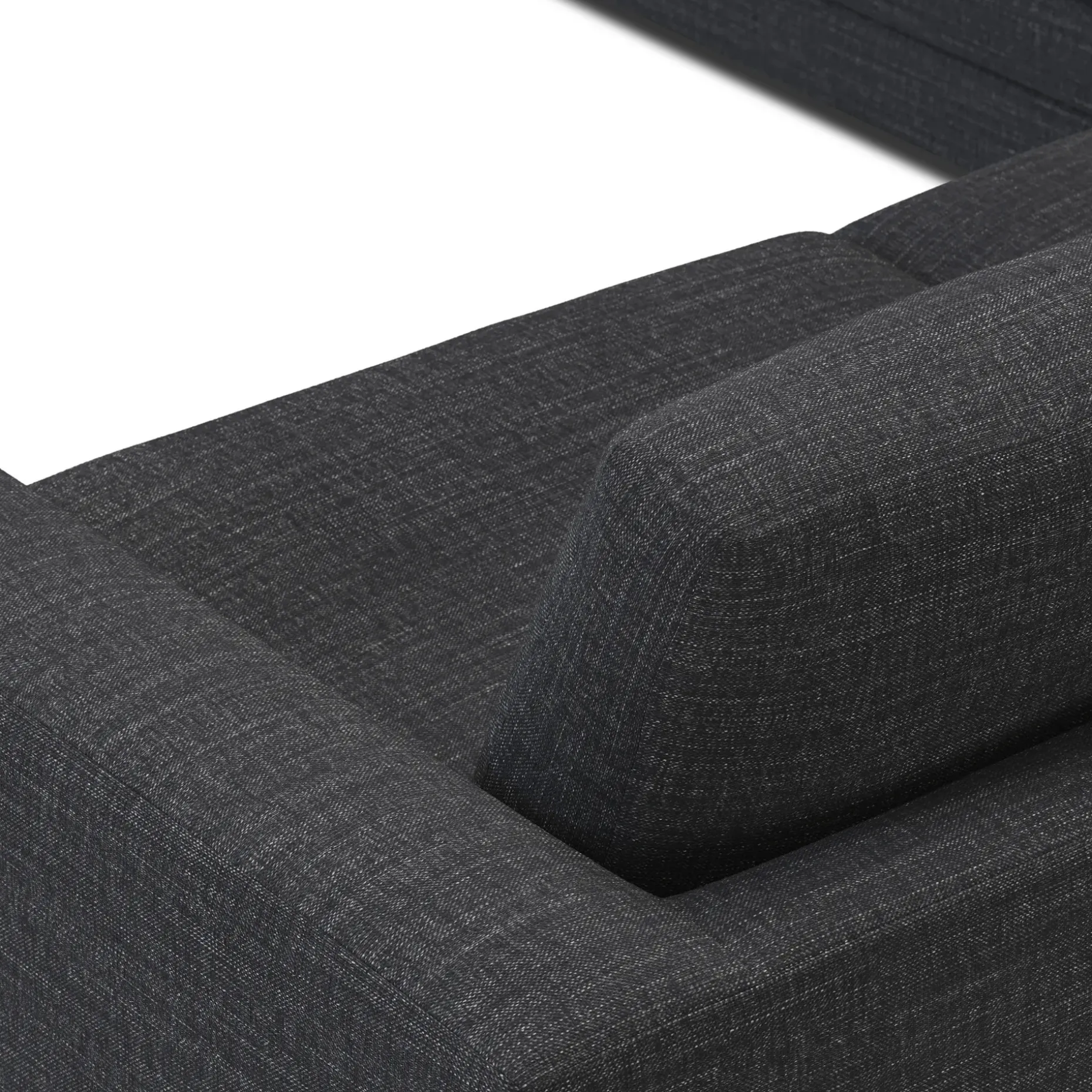 Riley 114" Corner Sectional - Napa Charcoal