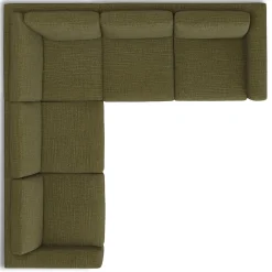 Riley 104" Corner Sectional - Napa Moss