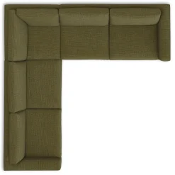 Riley 114" Corner Sectional - Napa Moss