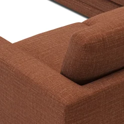 Riley 104" Corner Sectional - Napa Rust