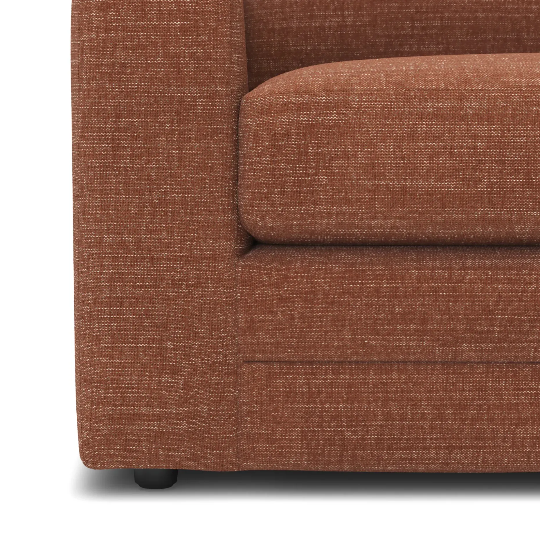 Riley 114" Corner Sectional - Napa Rust