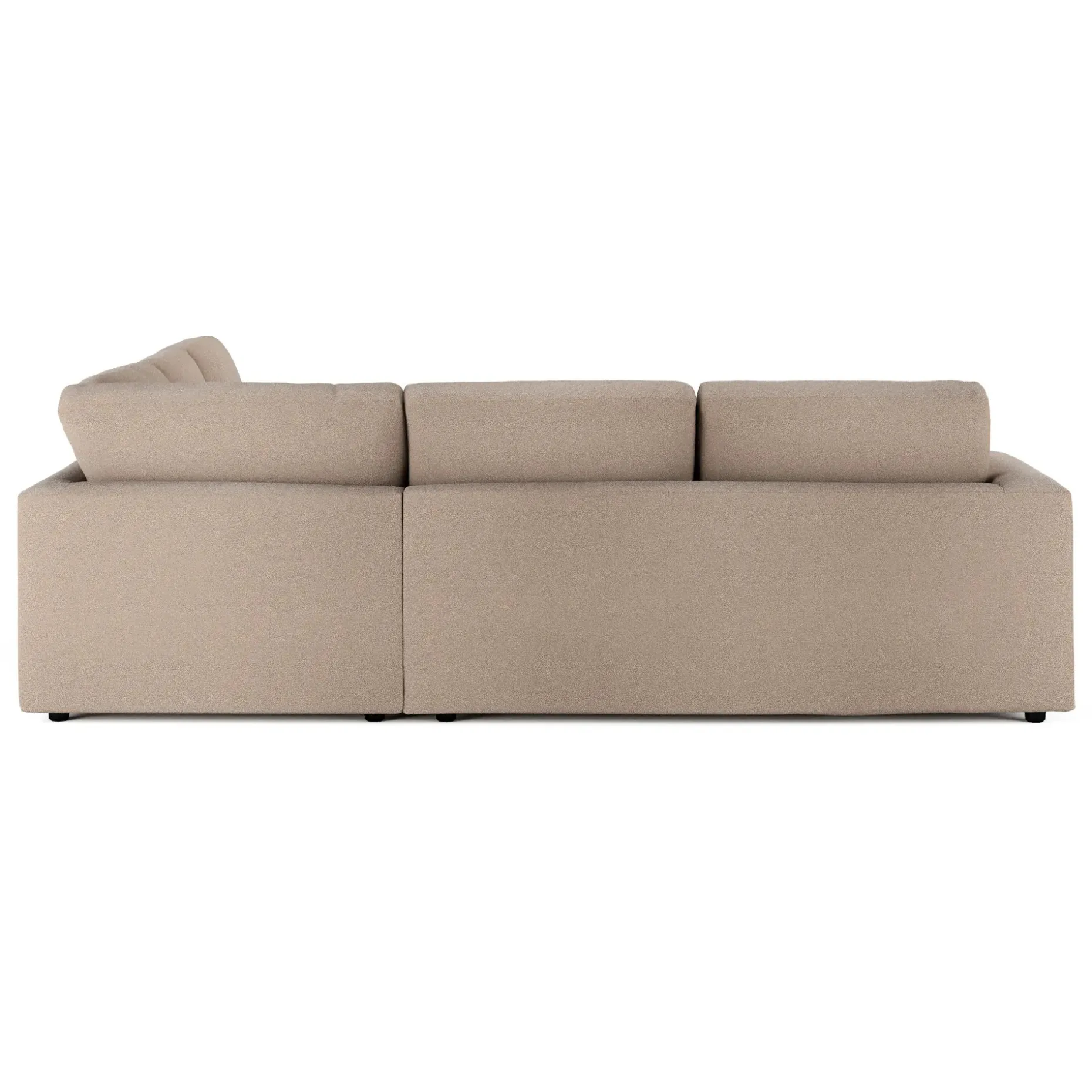 Riley 104" Corner Sectional - Sandstone Wool Bouclé